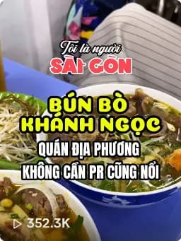 Ảnh bìa video “Bún bò Khánh Ngọc”, 352,3K lượt xem