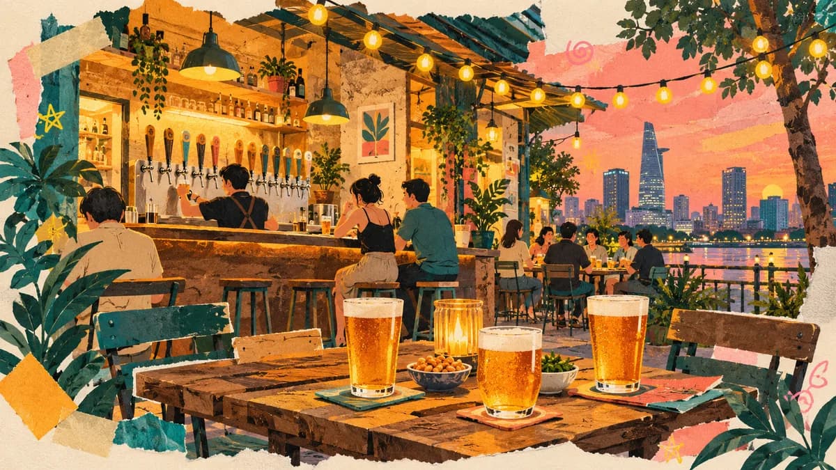 Ảnh minh họa bài 7 chỗ uống bia thủ công ở Sài Gòn cho một buổi tối