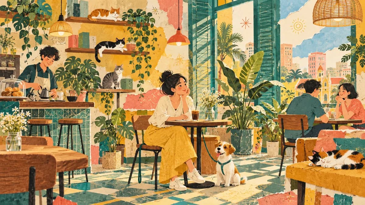 Ảnh minh họa bài 9 quán cà phê thú cưng và quán cho dắt cún ở Sài Gòn