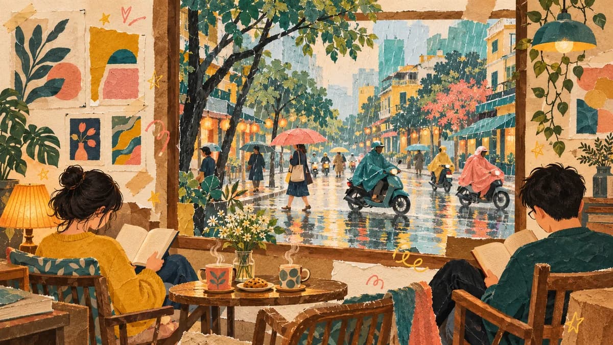 Ảnh minh họa bài 10 chỗ trong nhà để đi khi Sài Gòn đổ mưa