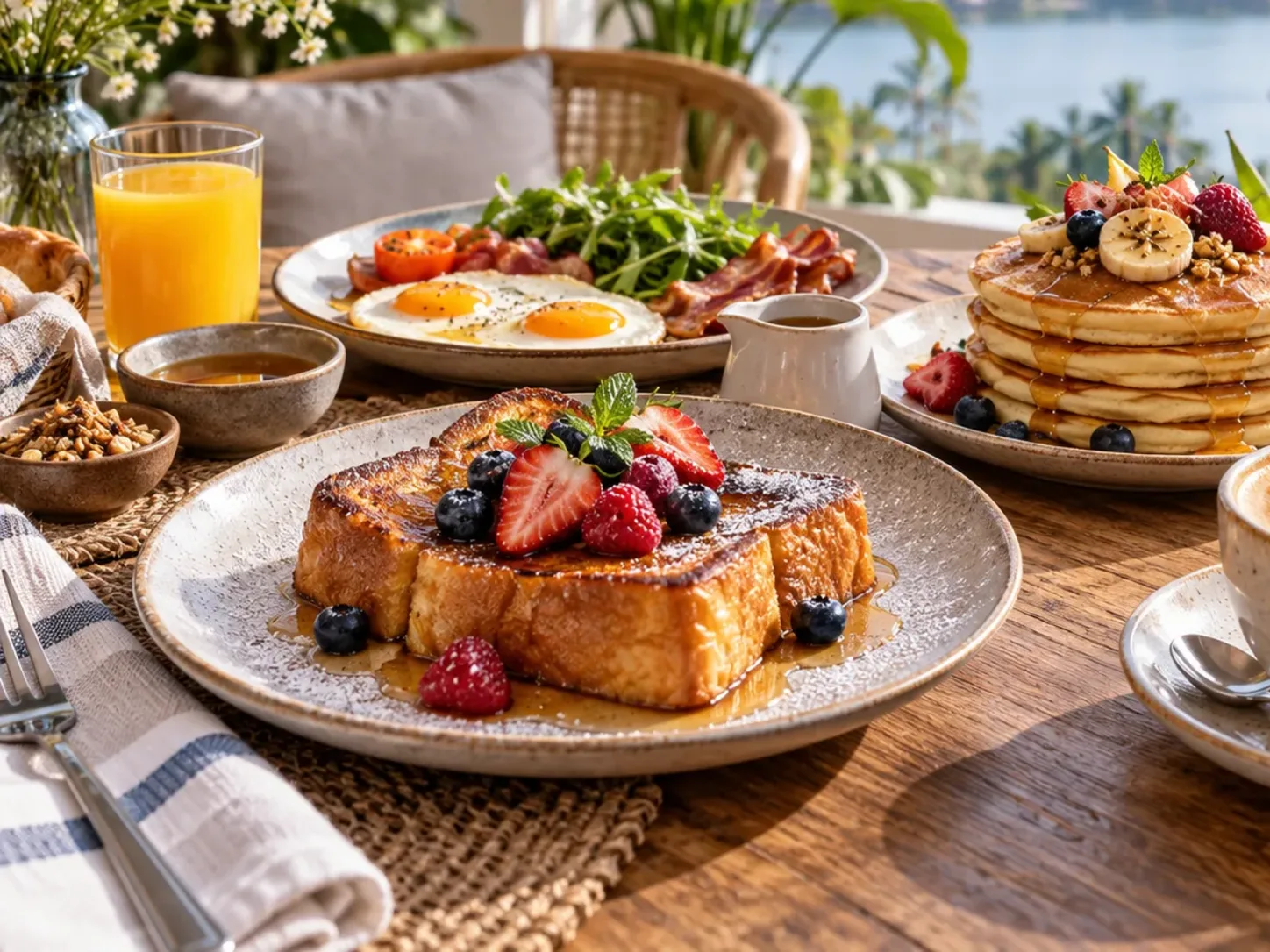 Ảnh minh họa Brunch hiên ngoài trời