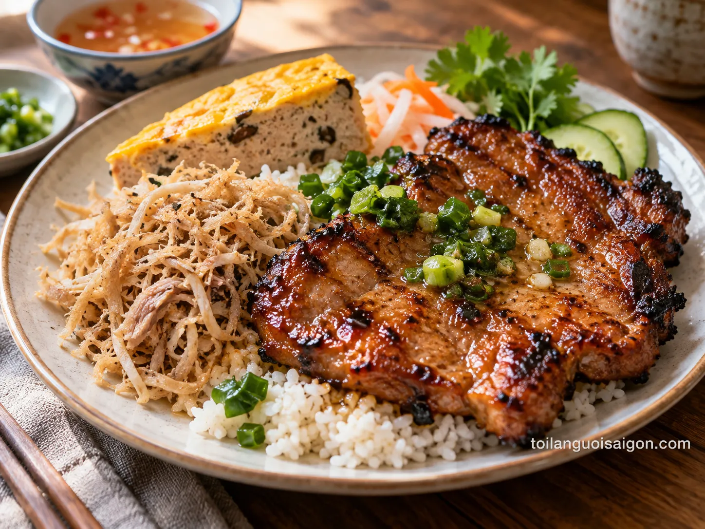 Ảnh minh họa Cơm tấm sườn bì chả