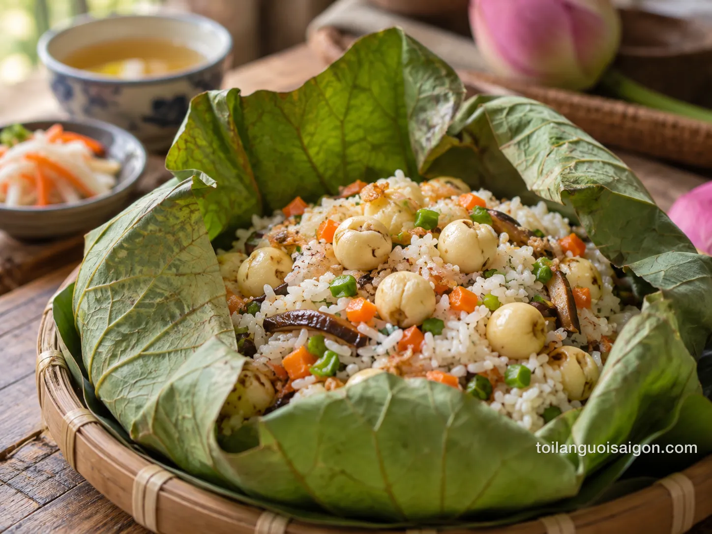 Ảnh minh họa Cơm sen Hum