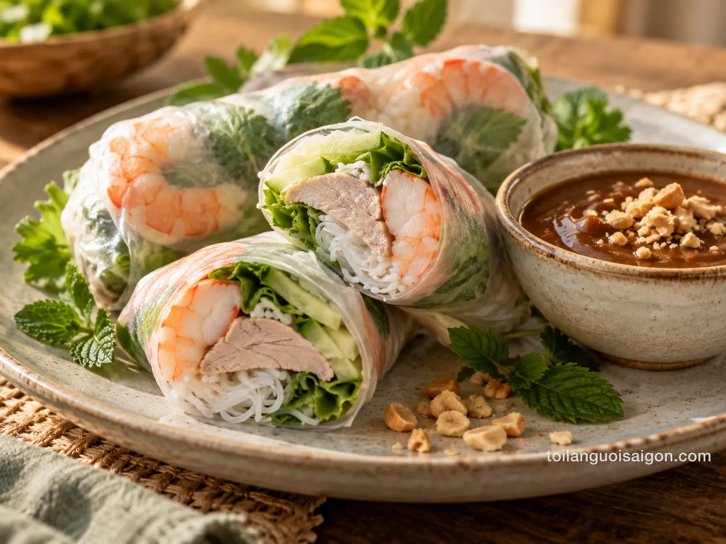 Ảnh minh họa Gỏi cuốn tôm thịt