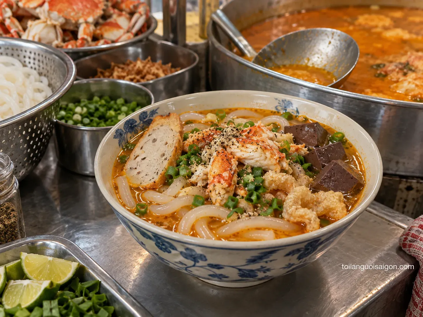 Ảnh minh họa món ăn tại Bánh canh cua Châu Lan (chợ Bình Tây)