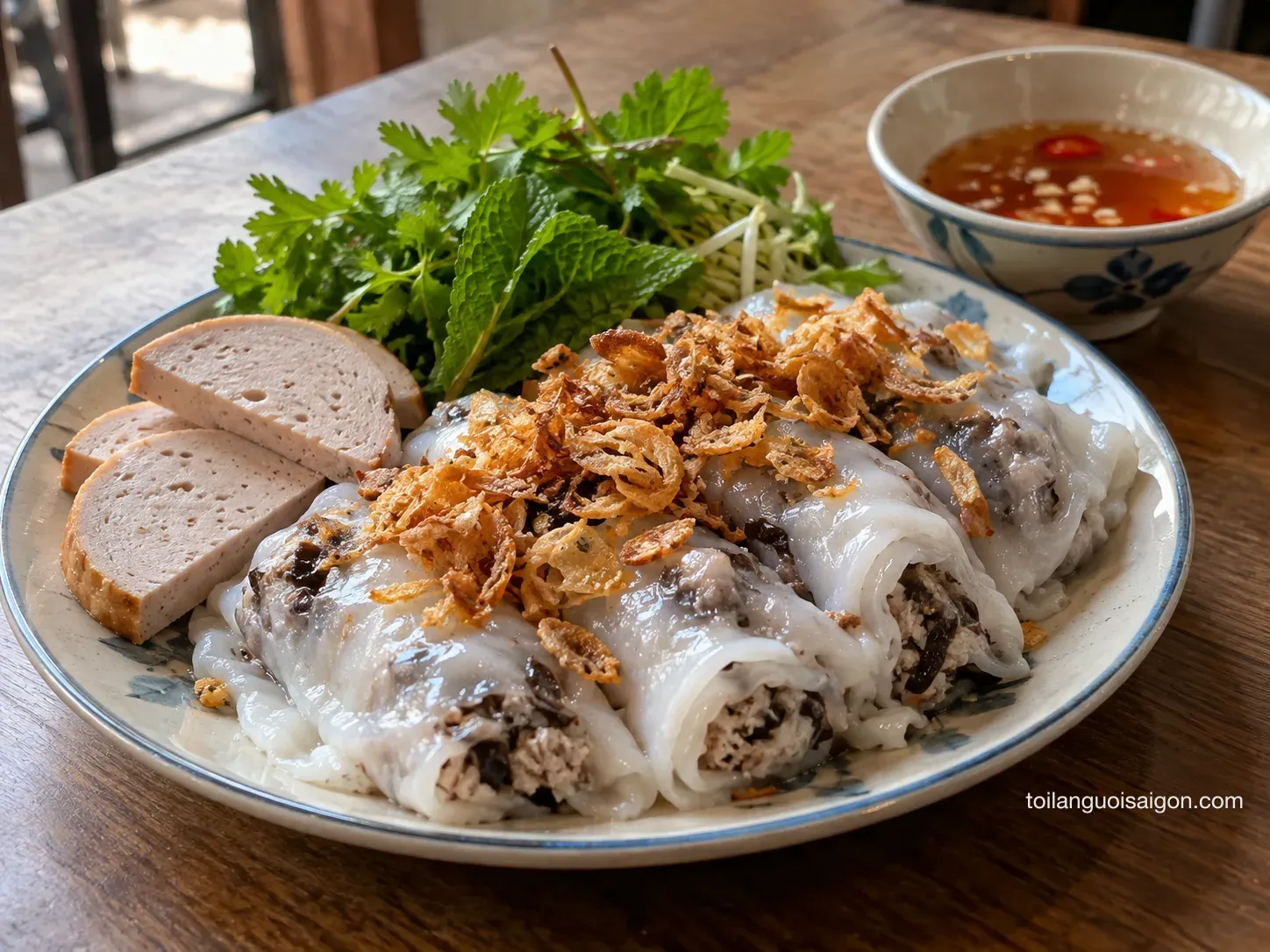 Ảnh minh họa món ăn tại Bánh Cuốn Tây Hồ
