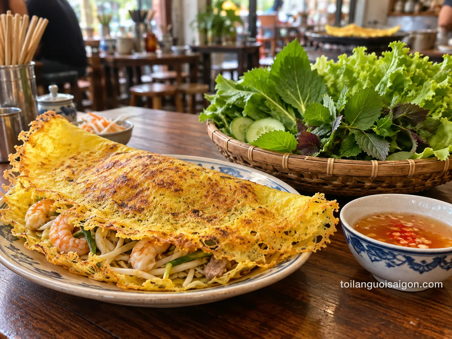 Ảnh minh họa món ăn tại Bánh Xèo 46A Đinh Công Tráng