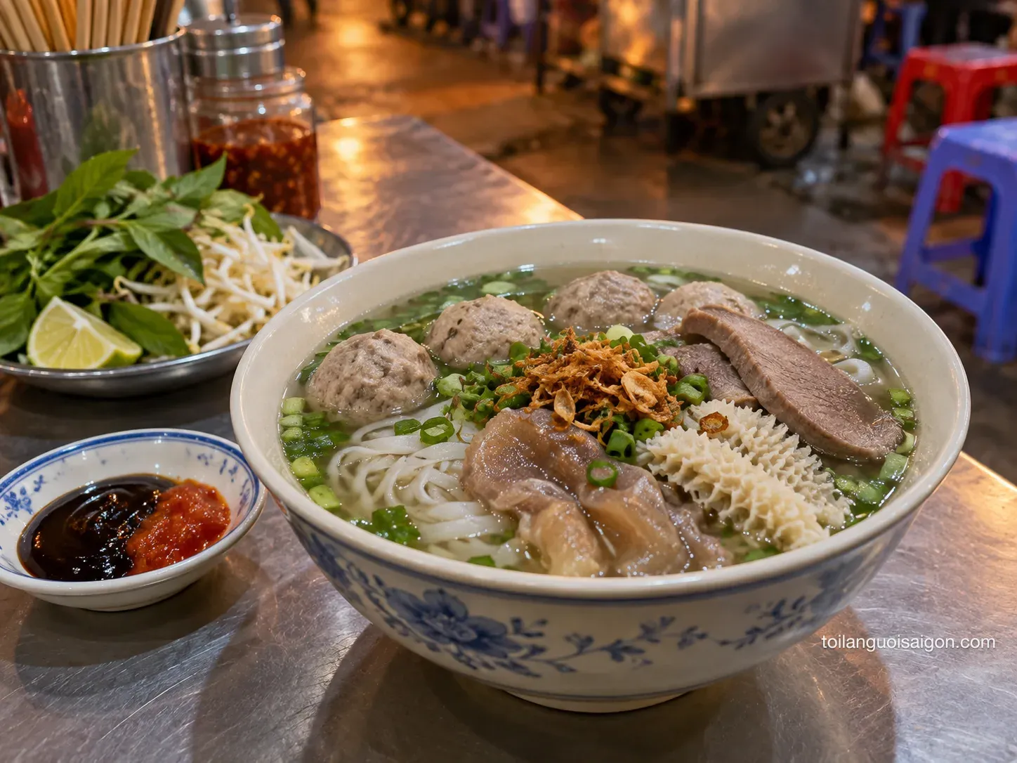 Ảnh minh họa món ăn tại Hủ tiếu bò viên Vĩnh Viễn