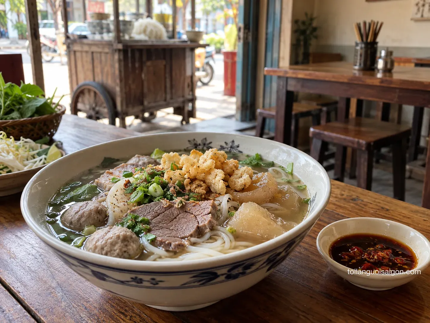 Ảnh minh họa món ăn tại Hủ tiếu bò viên Xuân Ký
