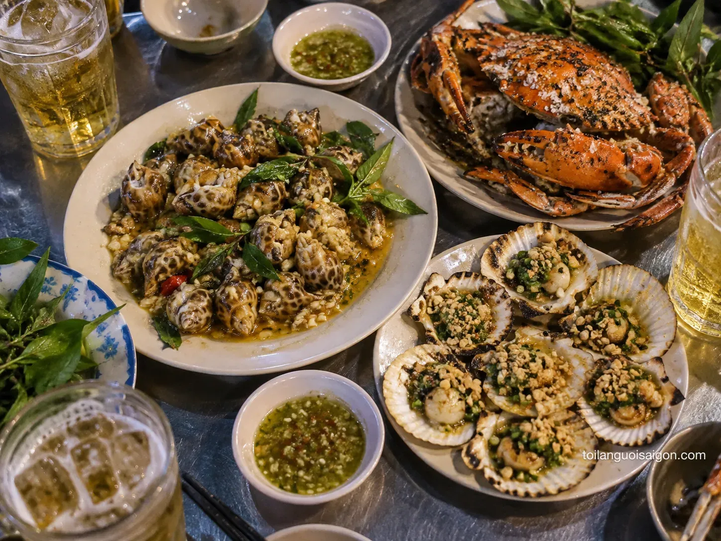 Ảnh minh họa món ăn tại Ốc Oanh
