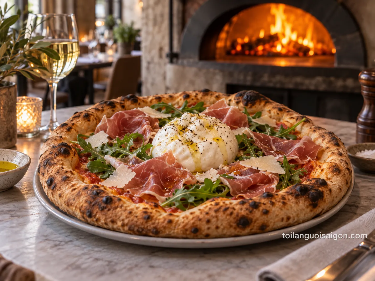 Ảnh minh họa món ăn tại Pizza 4P's Saigon Centre